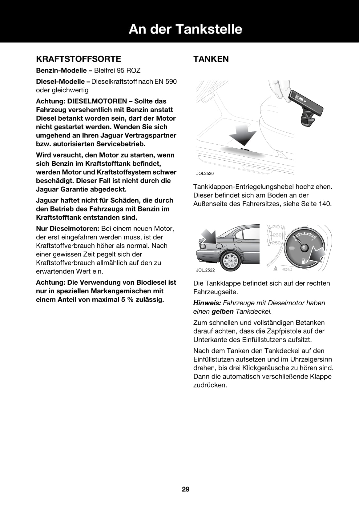 2006-2007 Jaguar X-Type Owner's Manual | German