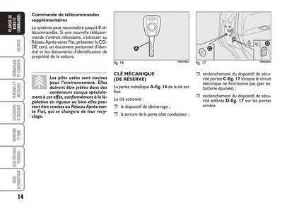 2010-2011 Fiat Idea Owner's Manual | French