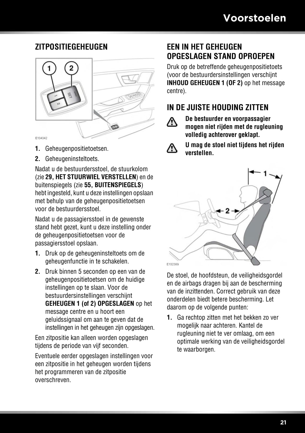 2013-2014 Jaguar XF Owner's Manual | Dutch