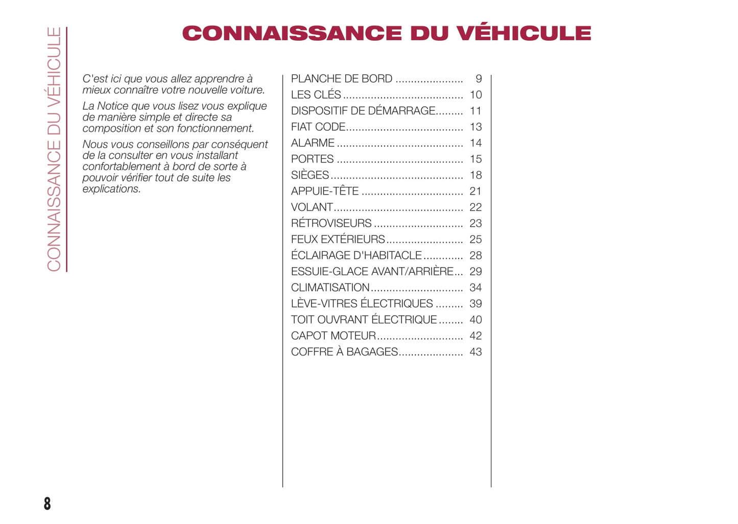 2015-2018 Fiat 500X Manuel du propriétaire | Français