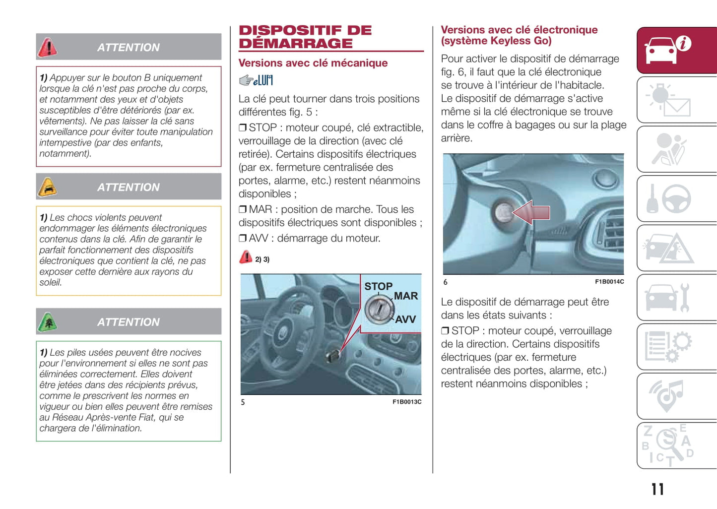 2015-2018 Fiat 500X Manuel du propriétaire | Français