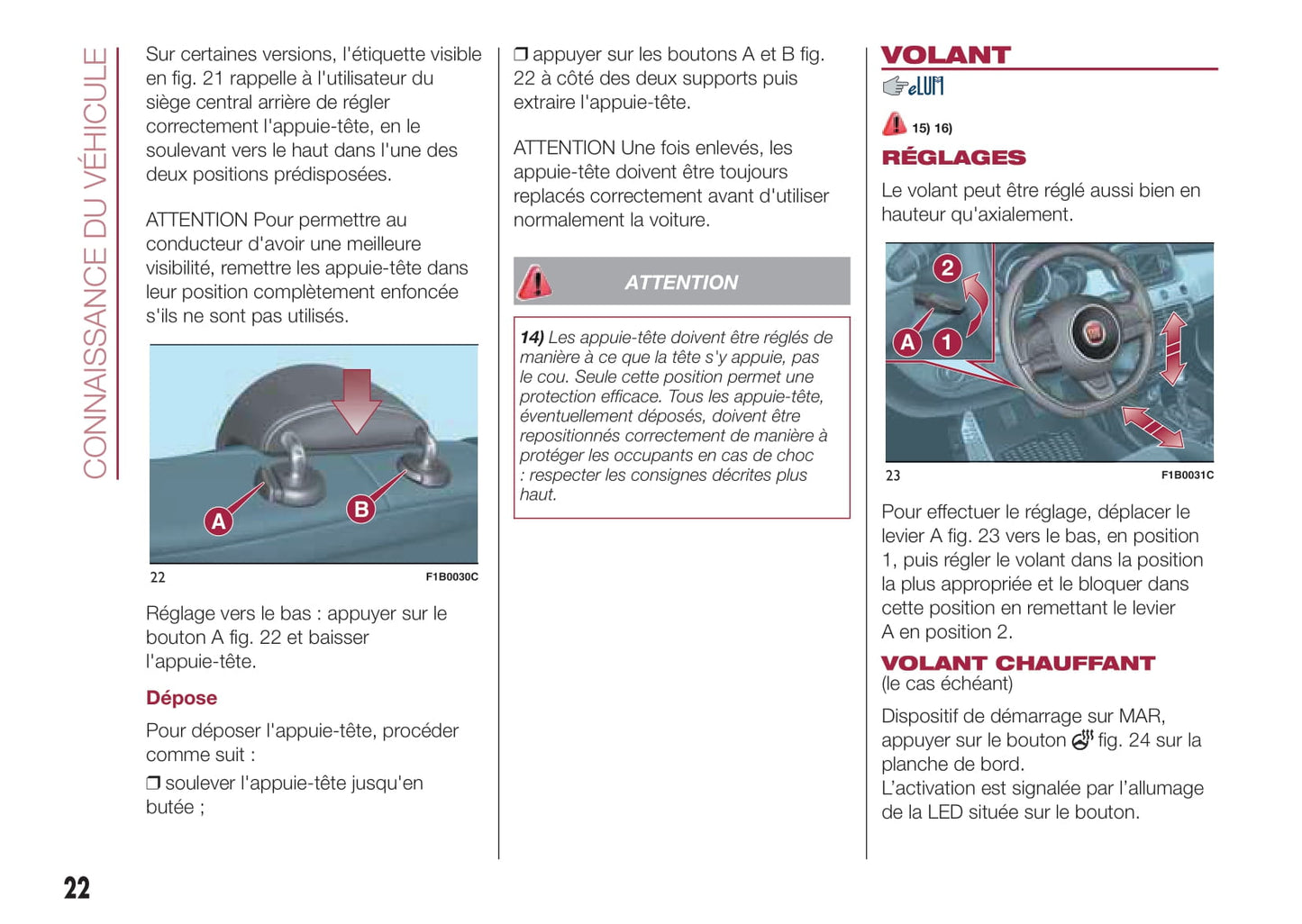 2015-2018 Fiat 500X Manuel du propriétaire | Français