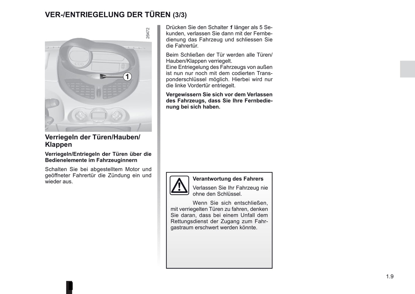 2013-2014 Renault Twingo Owner's Manual | German