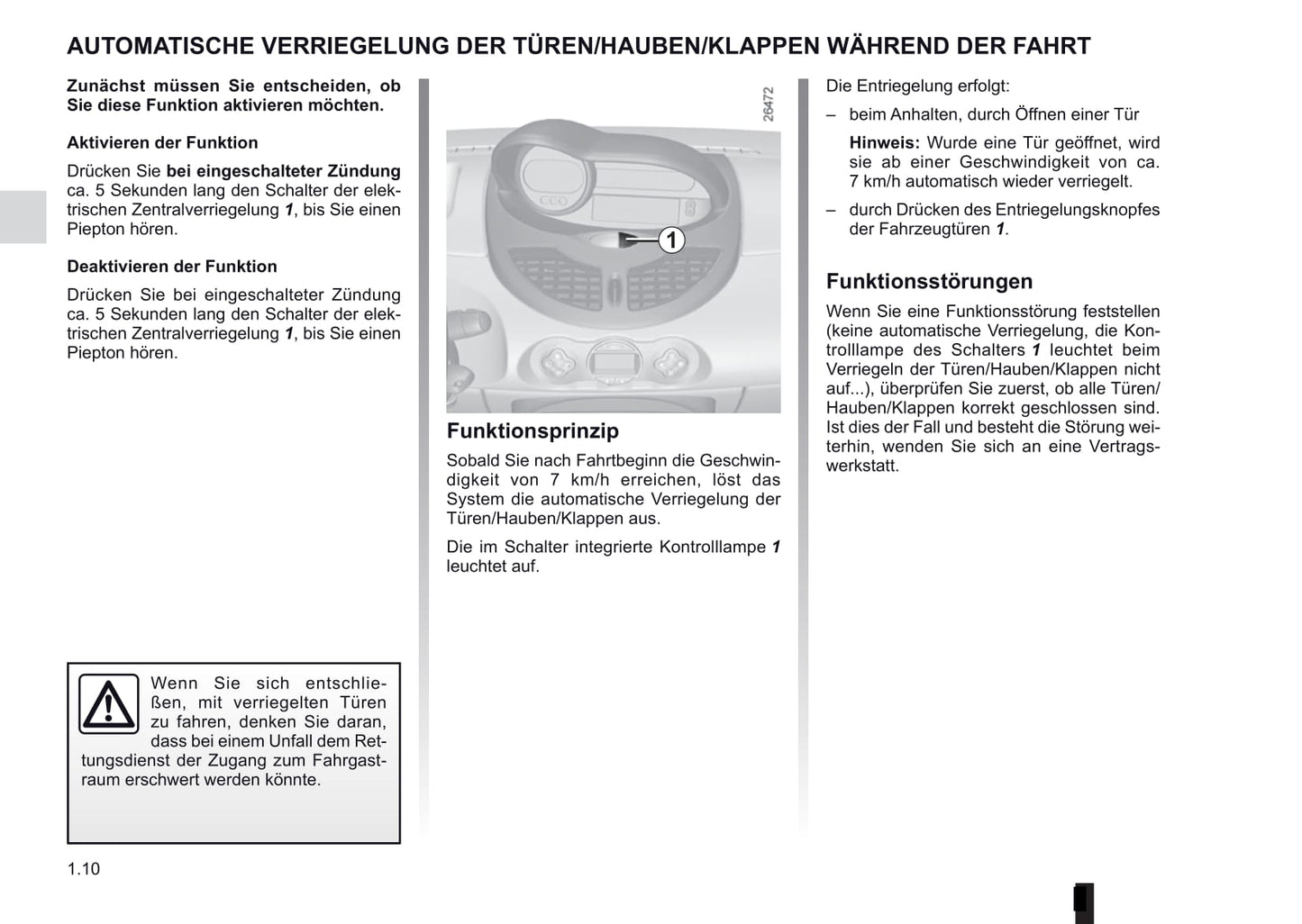 2013-2014 Renault Twingo Owner's Manual | German