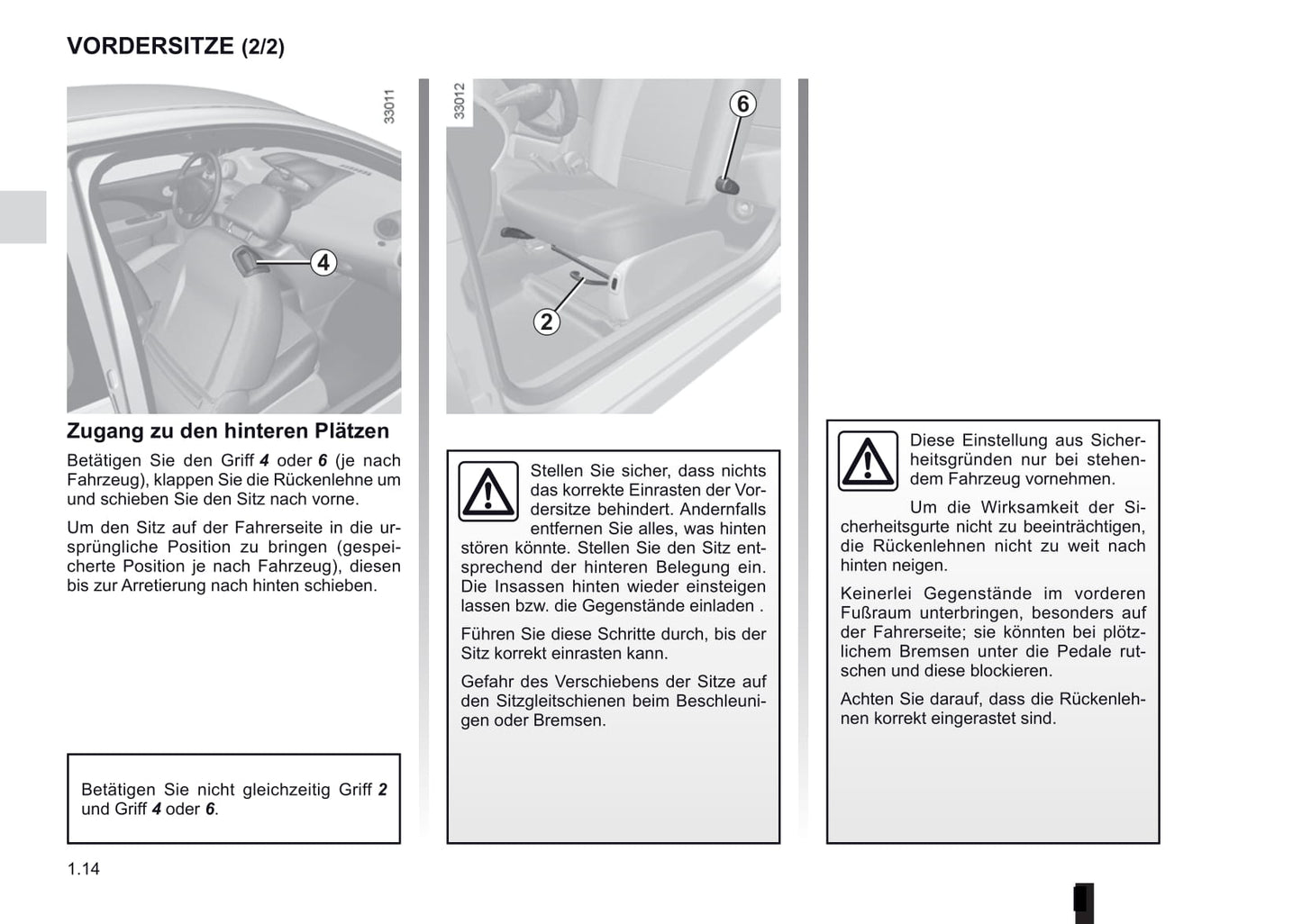 2013-2014 Renault Twingo Owner's Manual | German