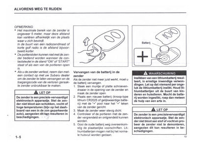 1999-2000 Subaru Justy Gebruikershandleiding | Nederlands