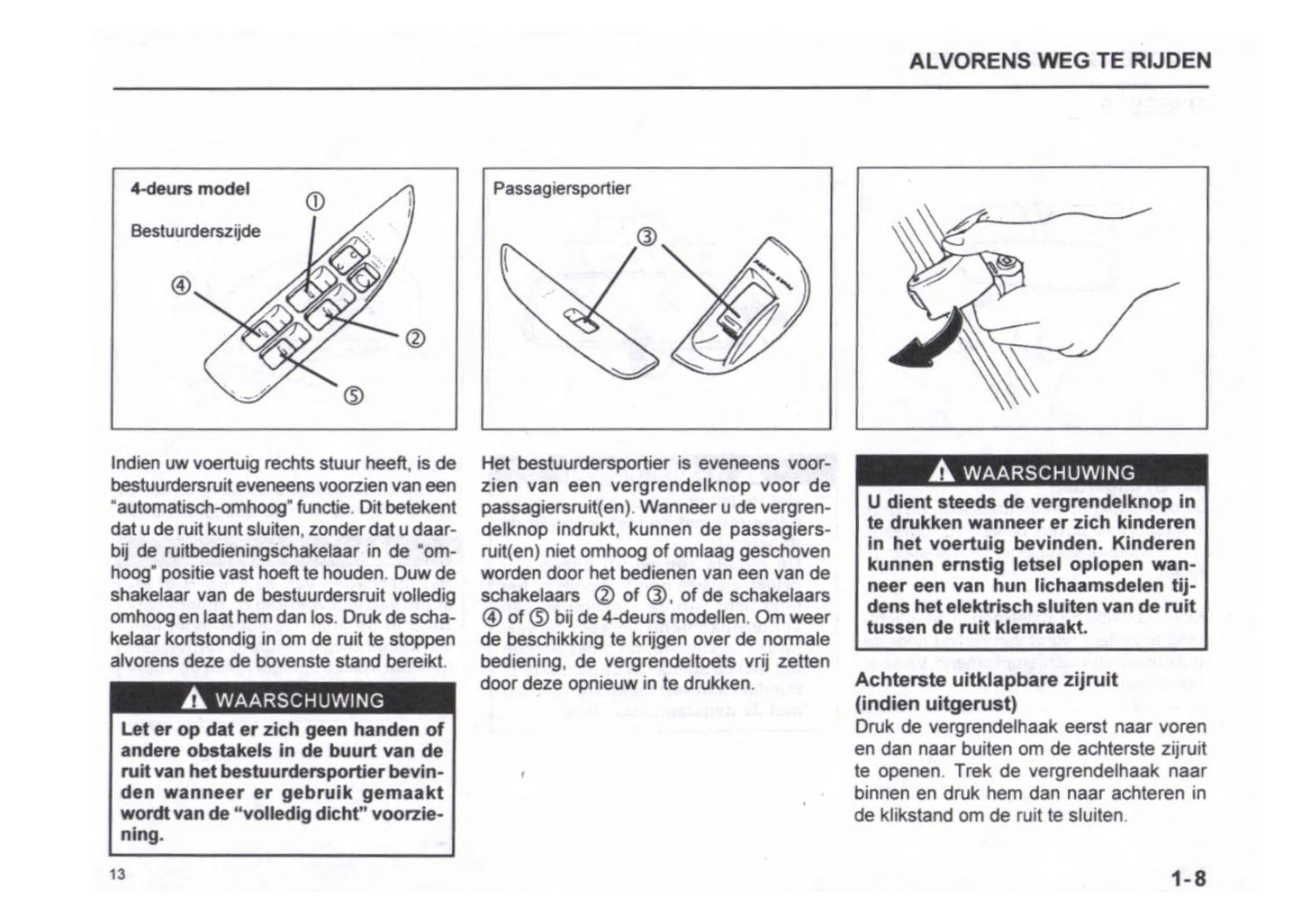 1999-2000 Subaru Justy Gebruikershandleiding | Nederlands