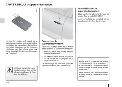 2011-2012 Renault Fluence Owner's Manual | French