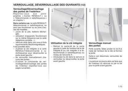 2011-2012 Renault Fluence Owner's Manual | French