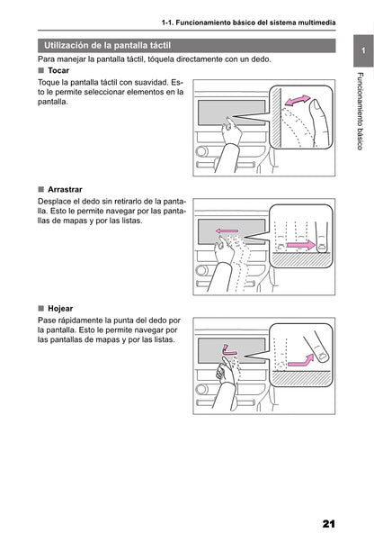 Toyota bZ4X Multimedia Manual de Instrucciones 2022 - 2023