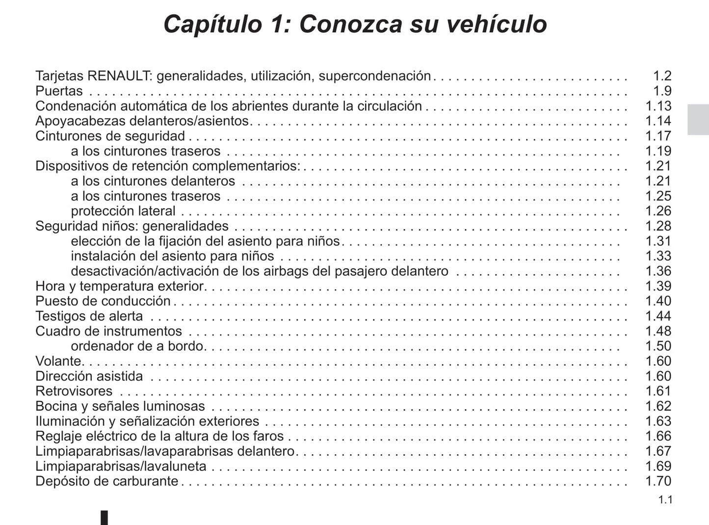 2012-2013 Renault Koleos Owner's Manual | Spanish