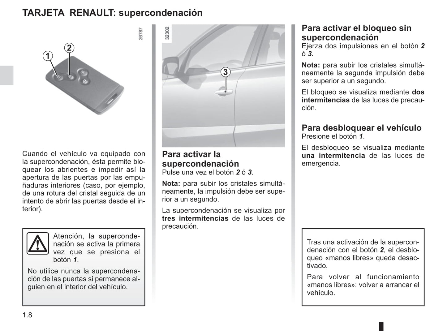 2012-2013 Renault Koleos Owner's Manual | Spanish