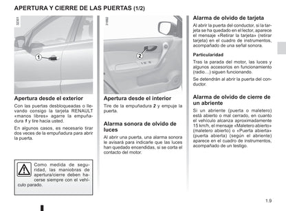 2012-2013 Renault Koleos Owner's Manual | Spanish