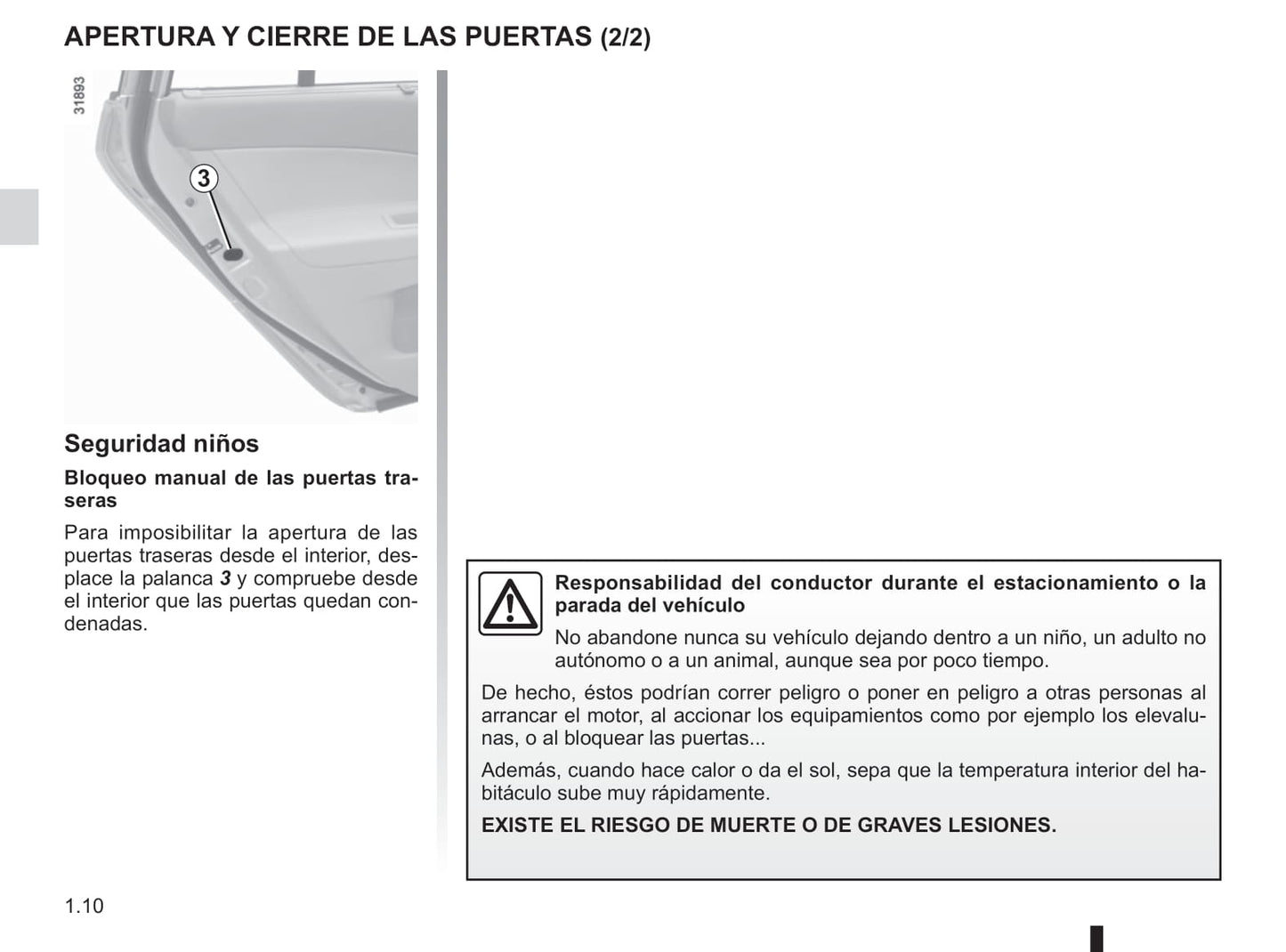 2012-2013 Renault Koleos Owner's Manual | Spanish