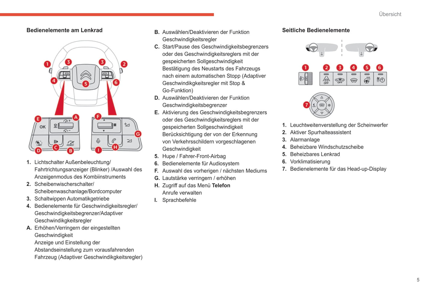 2020-2021 Citroën C4/e-C4 Owner's Manual | German