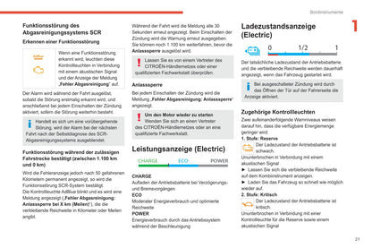 2020-2021 Citroën C4/e-C4 Owner's Manual | German