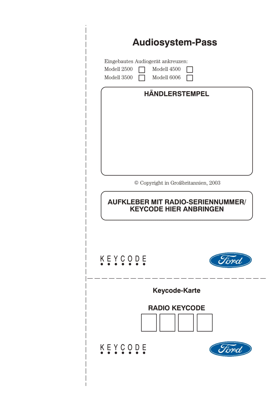 2002-2005 Ford Fusion Gebruikershandleiding | Duits