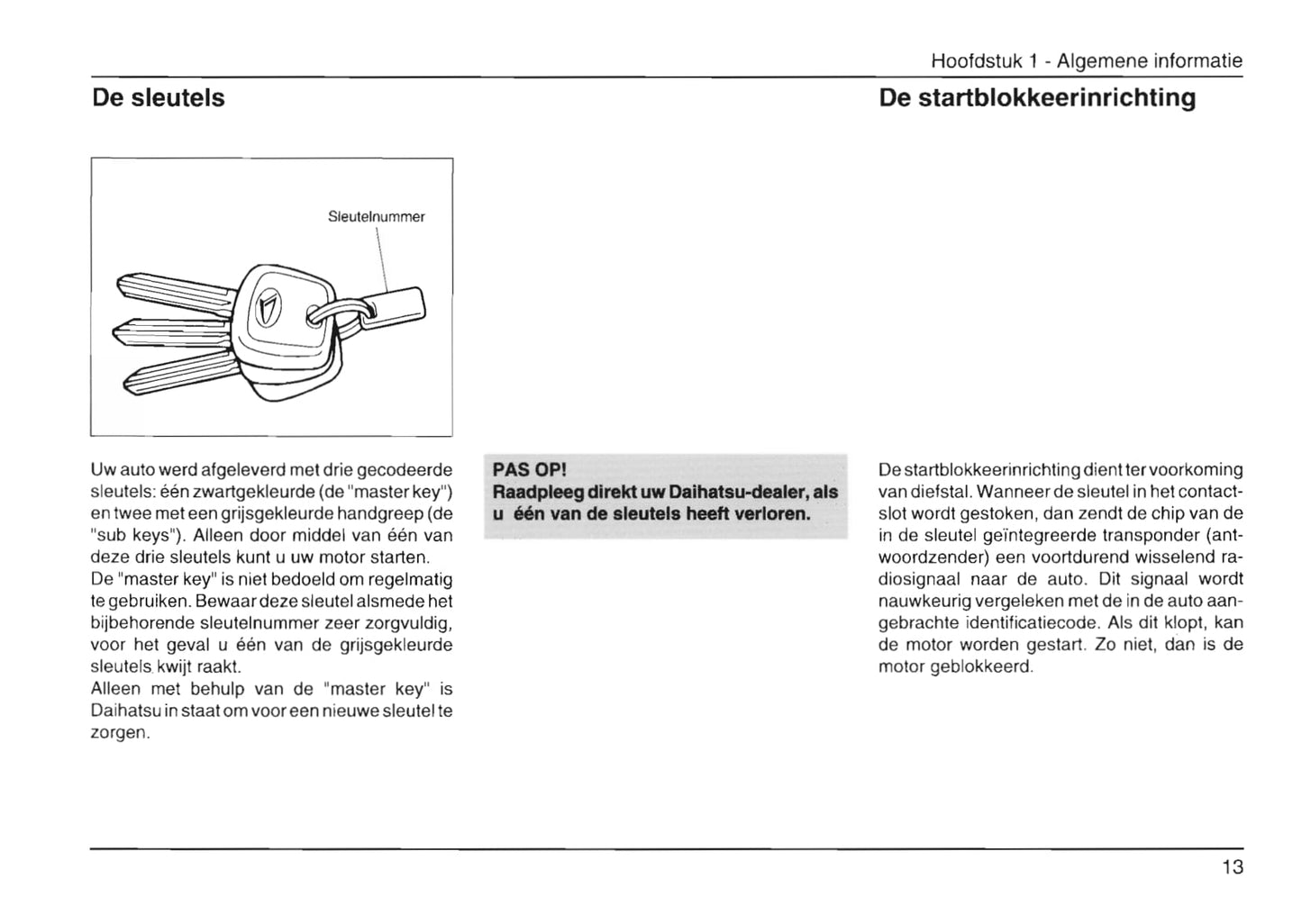 1996-2001 Daihatsu Charade Owner's Manual | Dutch