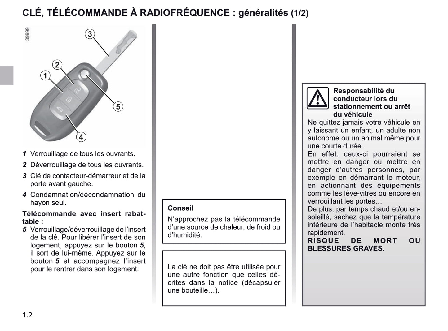 2018-2019 Renault Kadjar Owner's Manual | French