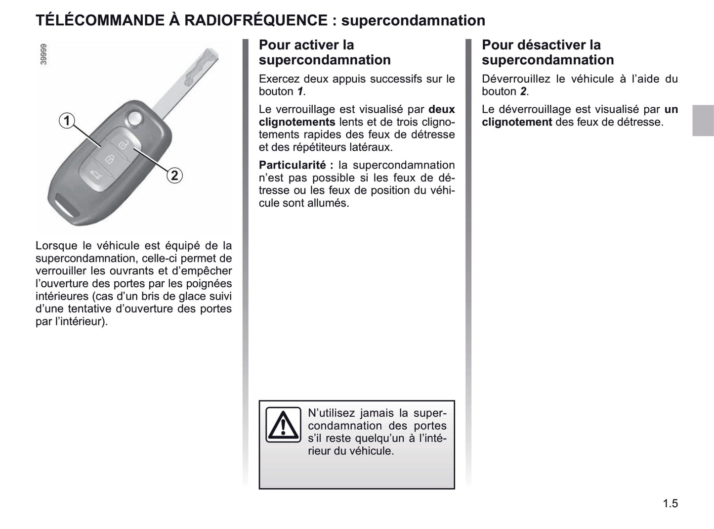 2018-2019 Renault Kadjar Owner's Manual | French