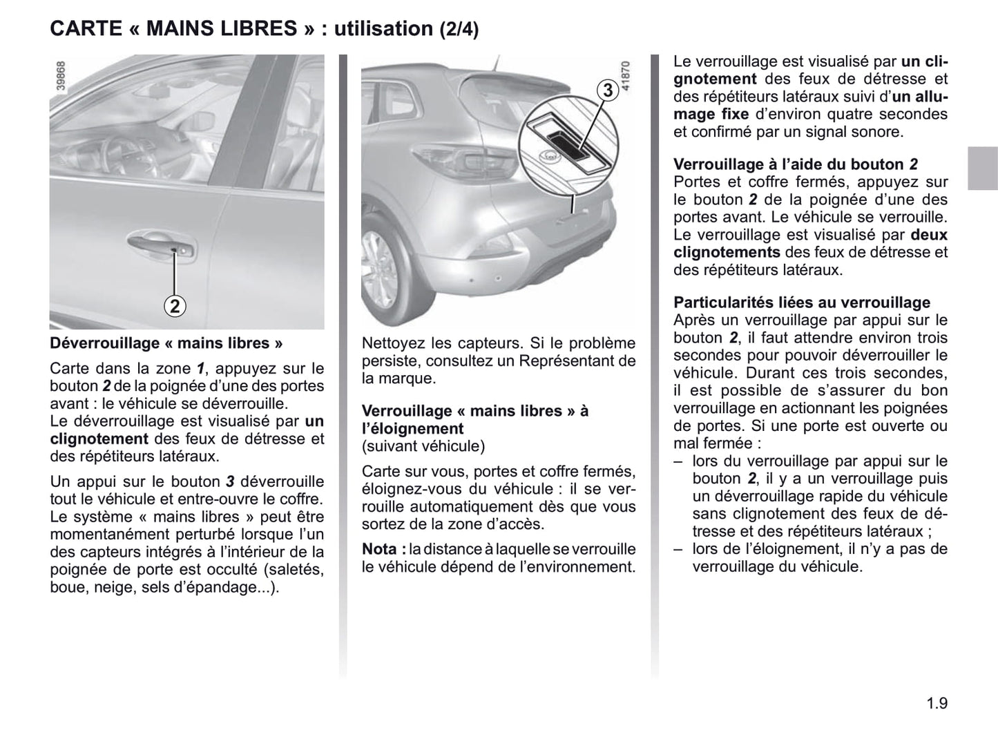 2018-2019 Renault Kadjar Owner's Manual | French