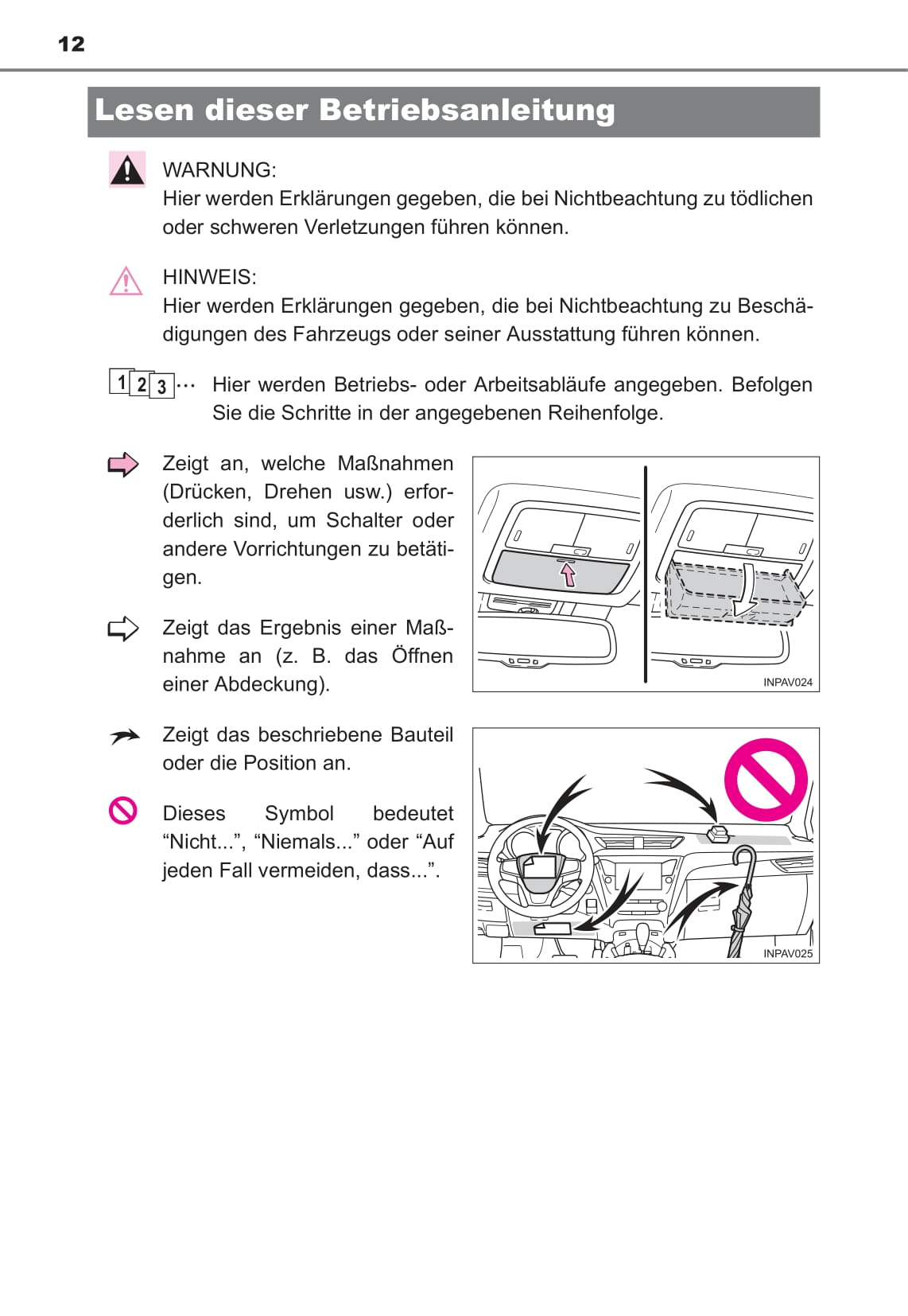 2016 Toyota Avensis Owner's Manual | German