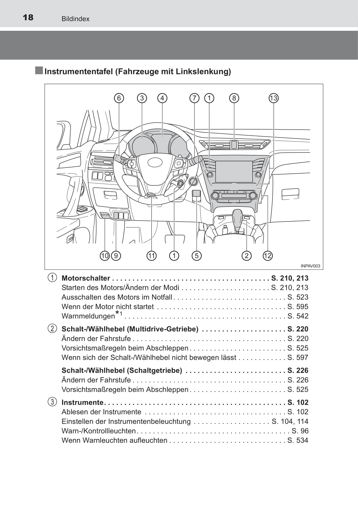 2016 Toyota Avensis Owner's Manual | German