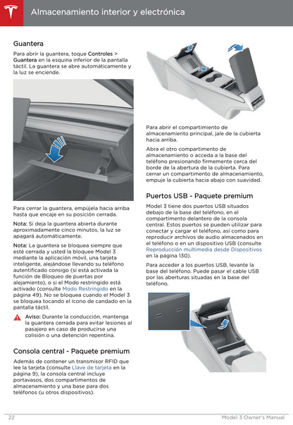 2019 Tesla Model 3 Manuel du propriétaire | Espagnol