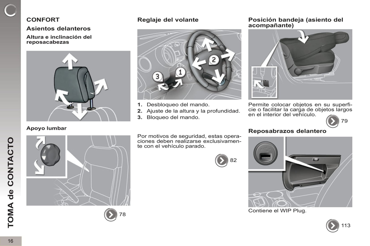 2012-2013 Peugeot 3008 HYbrid4 Owner's Manual | Spanish