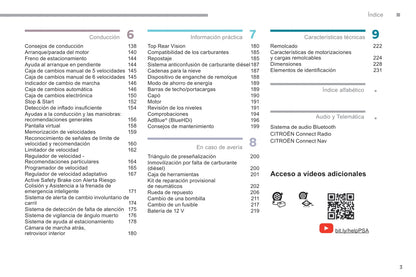 2018-2020 Citroën Jumpy/Dispatch/SpaceTourer Owner's Manual | Spanish