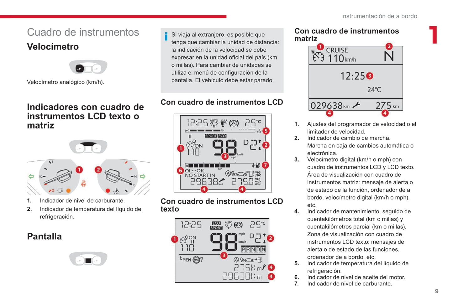 2018-2020 Citroën Jumpy/Dispatch/SpaceTourer Owner's Manual | Spanish