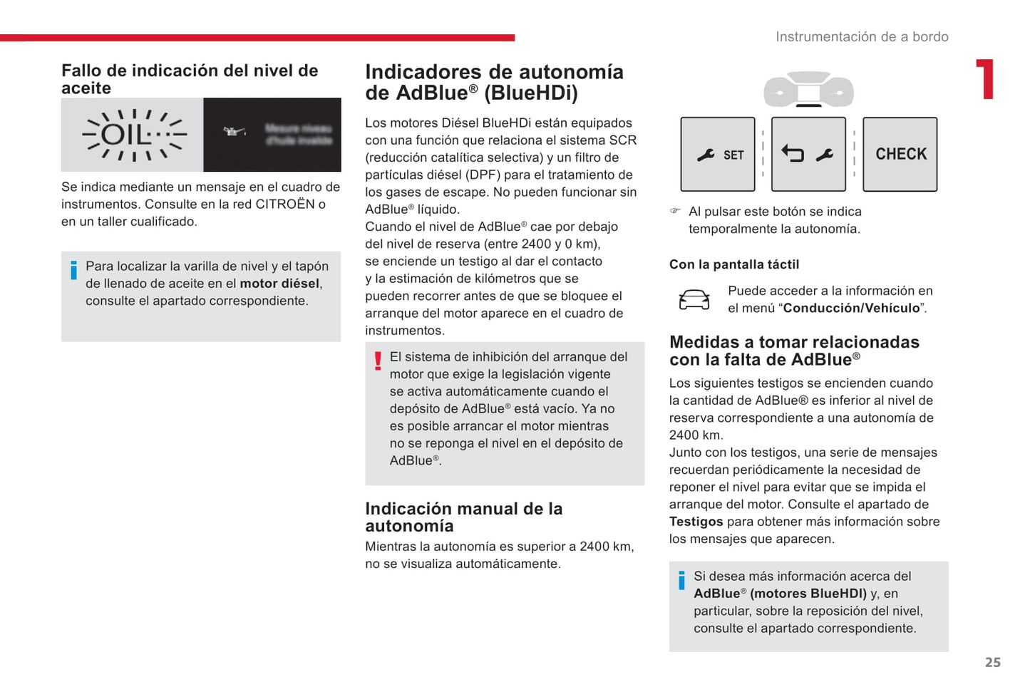 2018-2020 Citroën Jumpy/Dispatch/SpaceTourer Owner's Manual | Spanish