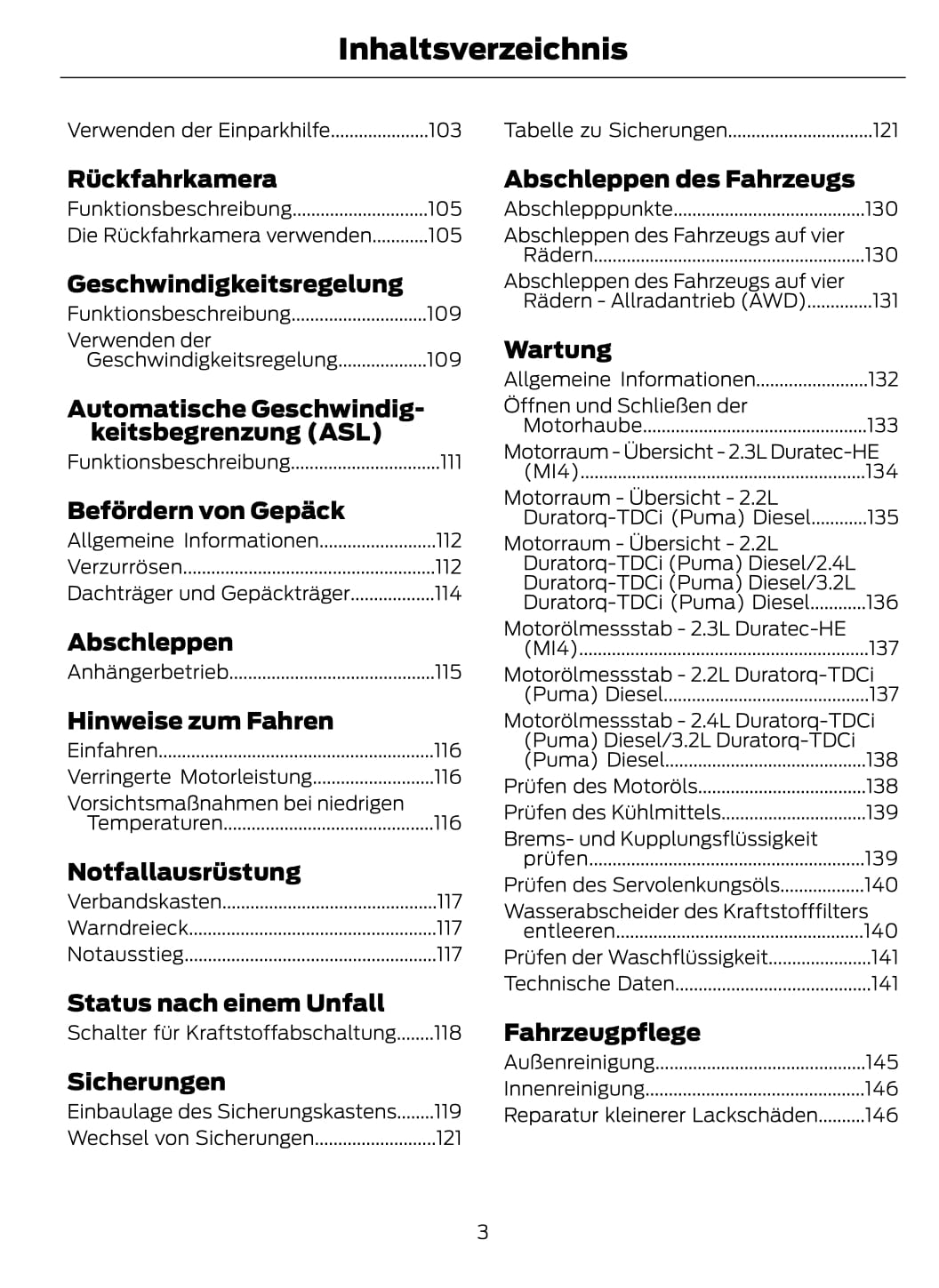 2011-2012 Ford Transit Owner's Manual | German