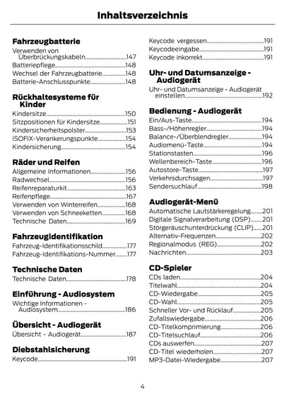 2011-2012 Ford Transit Owner's Manual | German