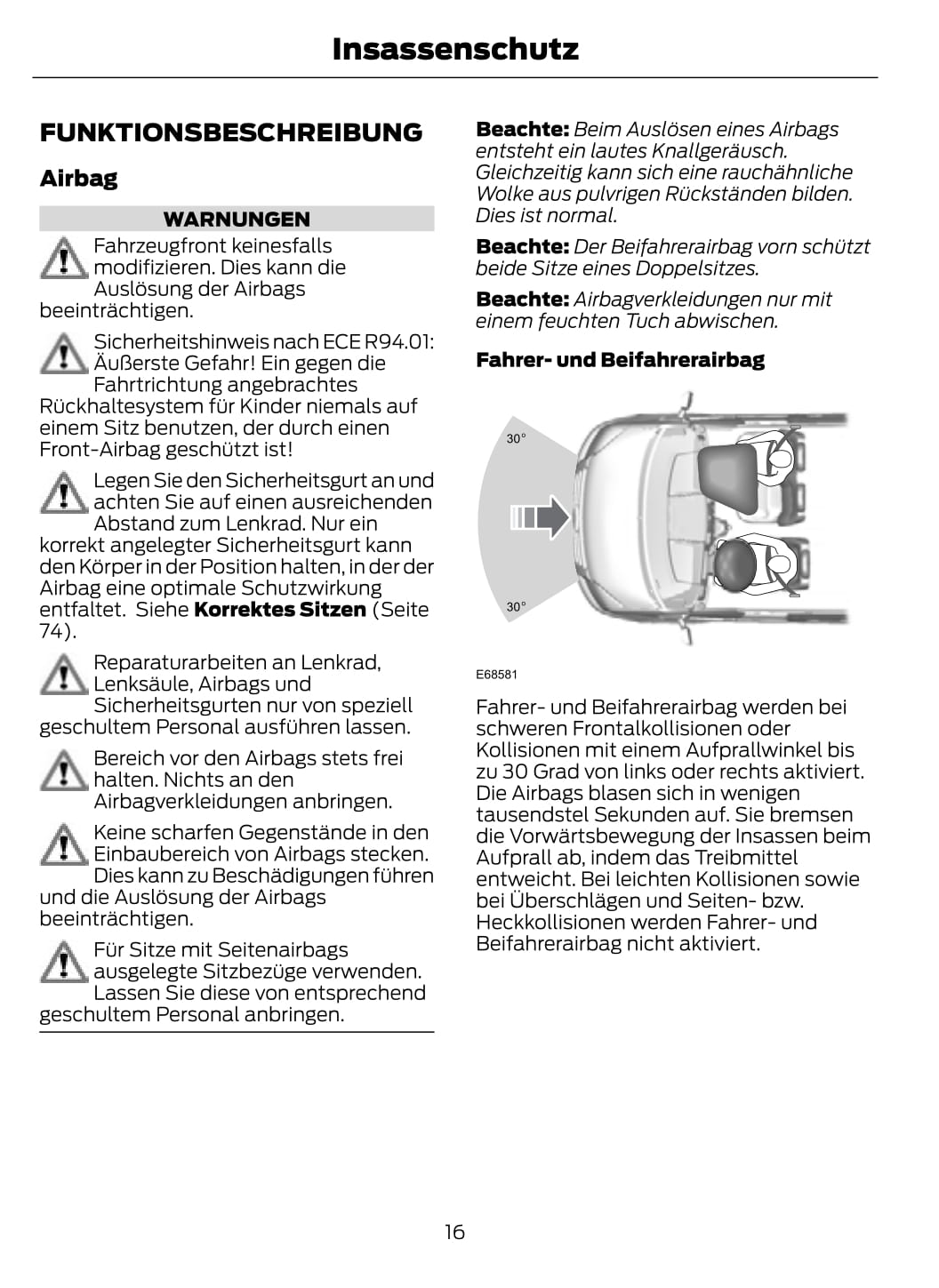 2011-2012 Ford Transit Owner's Manual | German