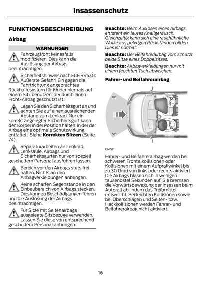 2011-2012 Ford Transit Owner's Manual | German