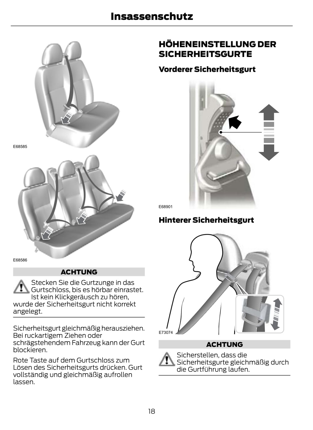 2011-2012 Ford Transit Owner's Manual | German