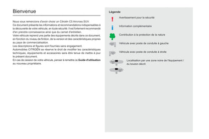 2020-2022 Citroën C5 Aircross Owner's Manual | French