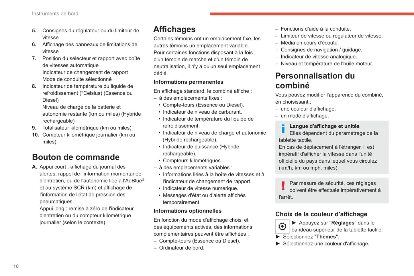 2020-2022 Citroën C5 Aircross Owner's Manual | French