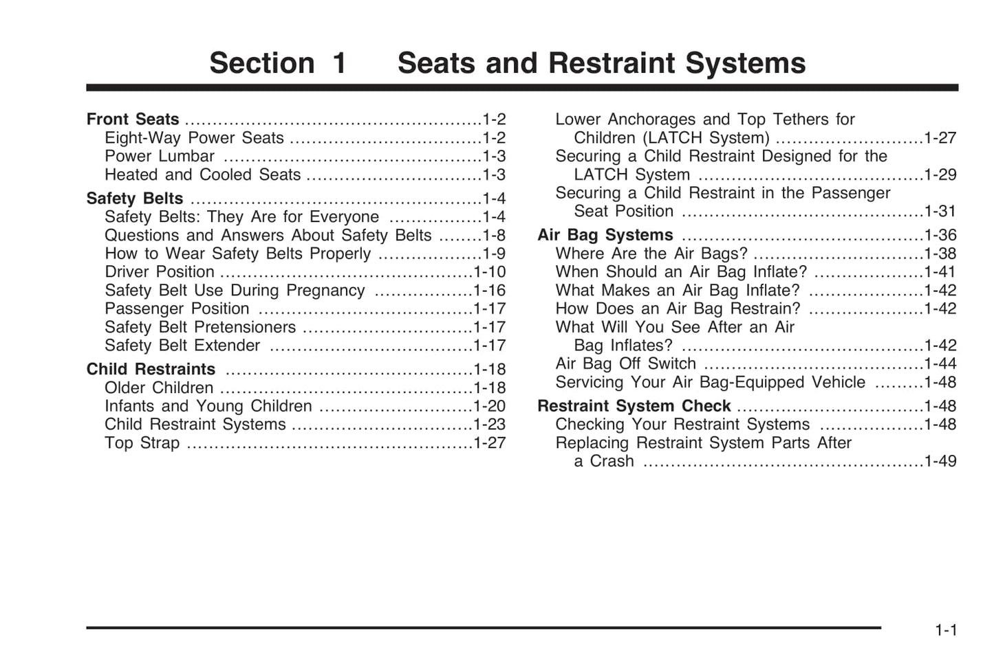 2004 Cadillac XLR Owner's Manual | English