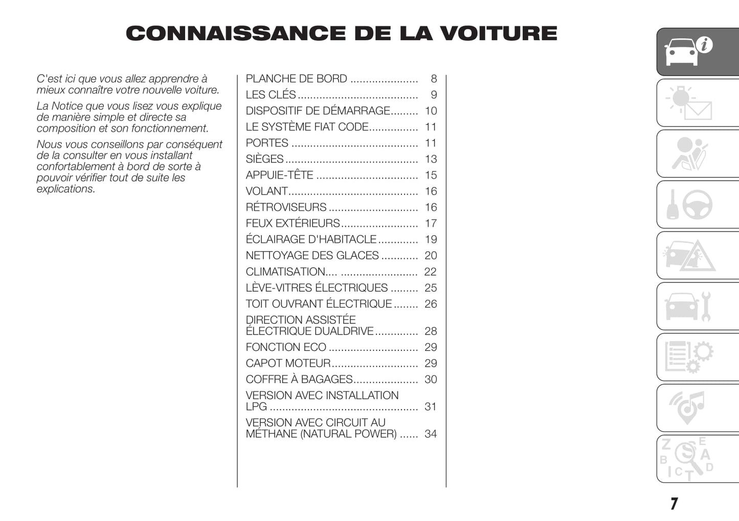 2018-2019 Fiat Punto Owner's Manual | French