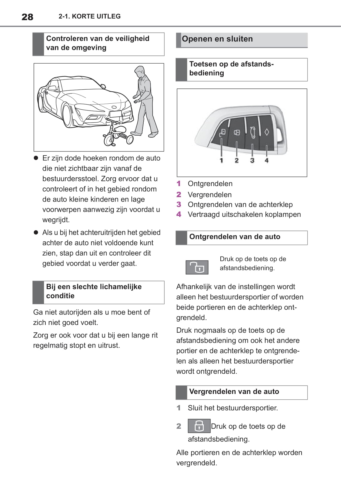 2021 Toyota Supra Owner's Manual | Dutch