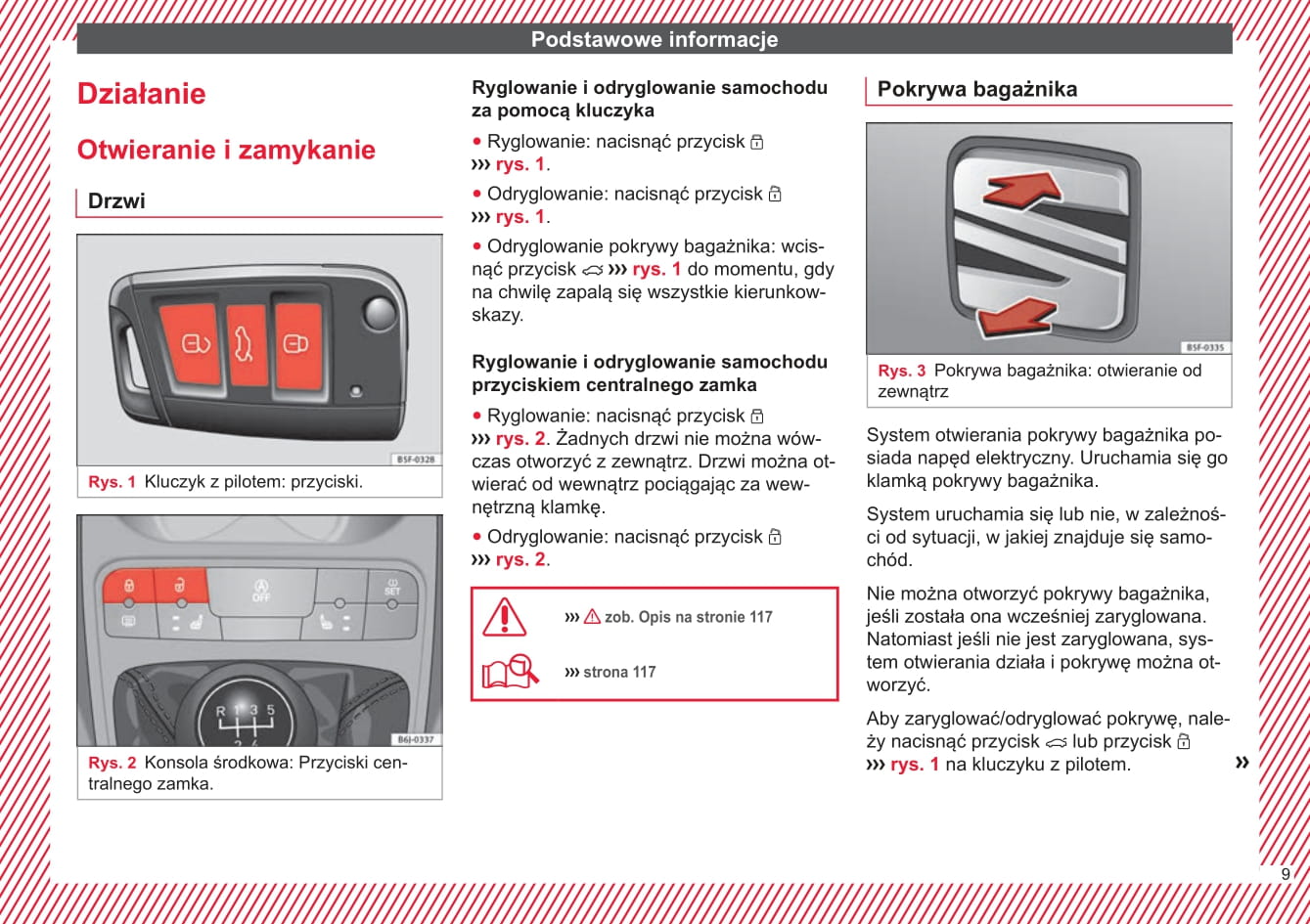 2016-2017 Seat Ibiza Owner's Manual | Polish