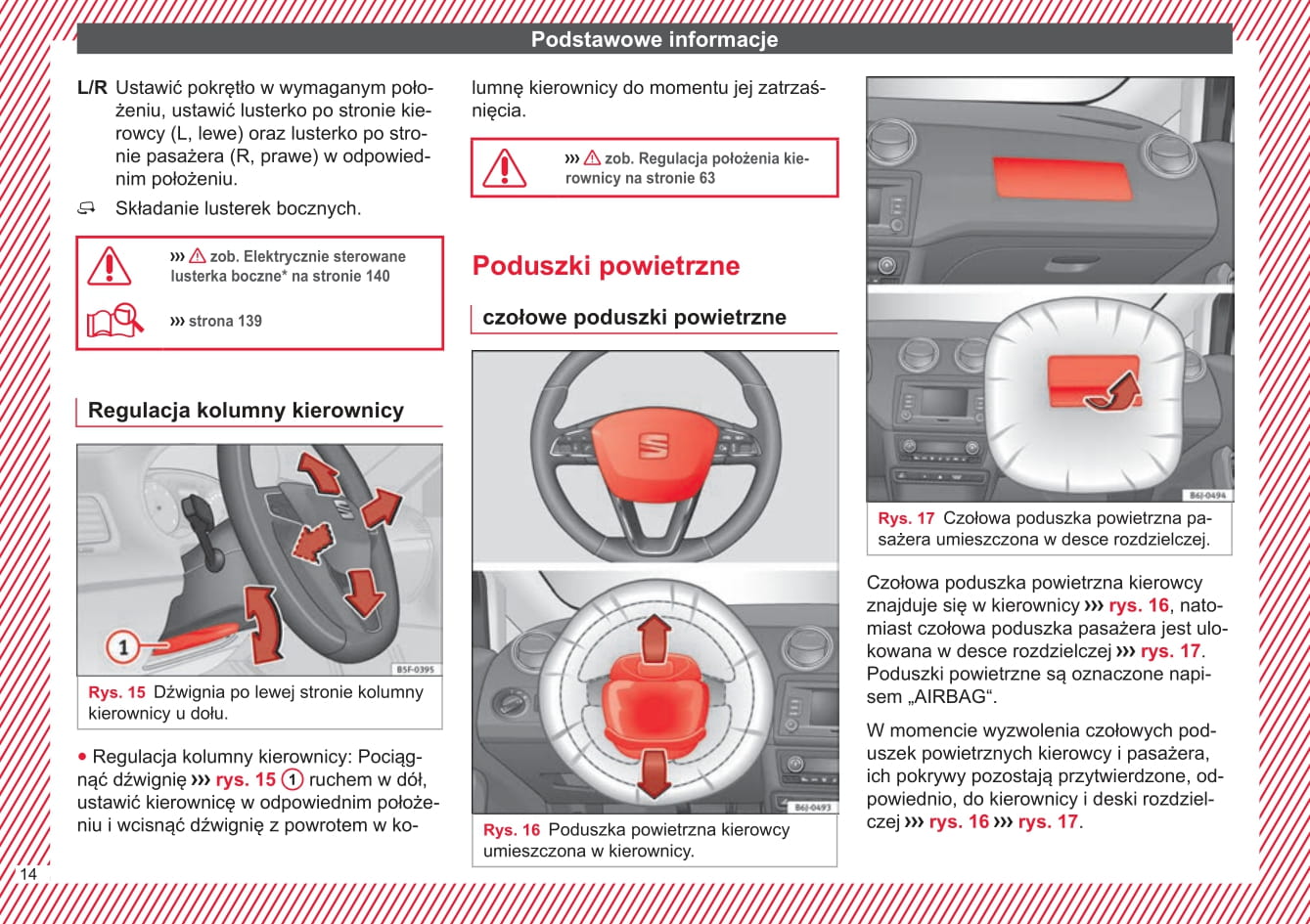 2016-2017 Seat Ibiza Owner's Manual | Polish