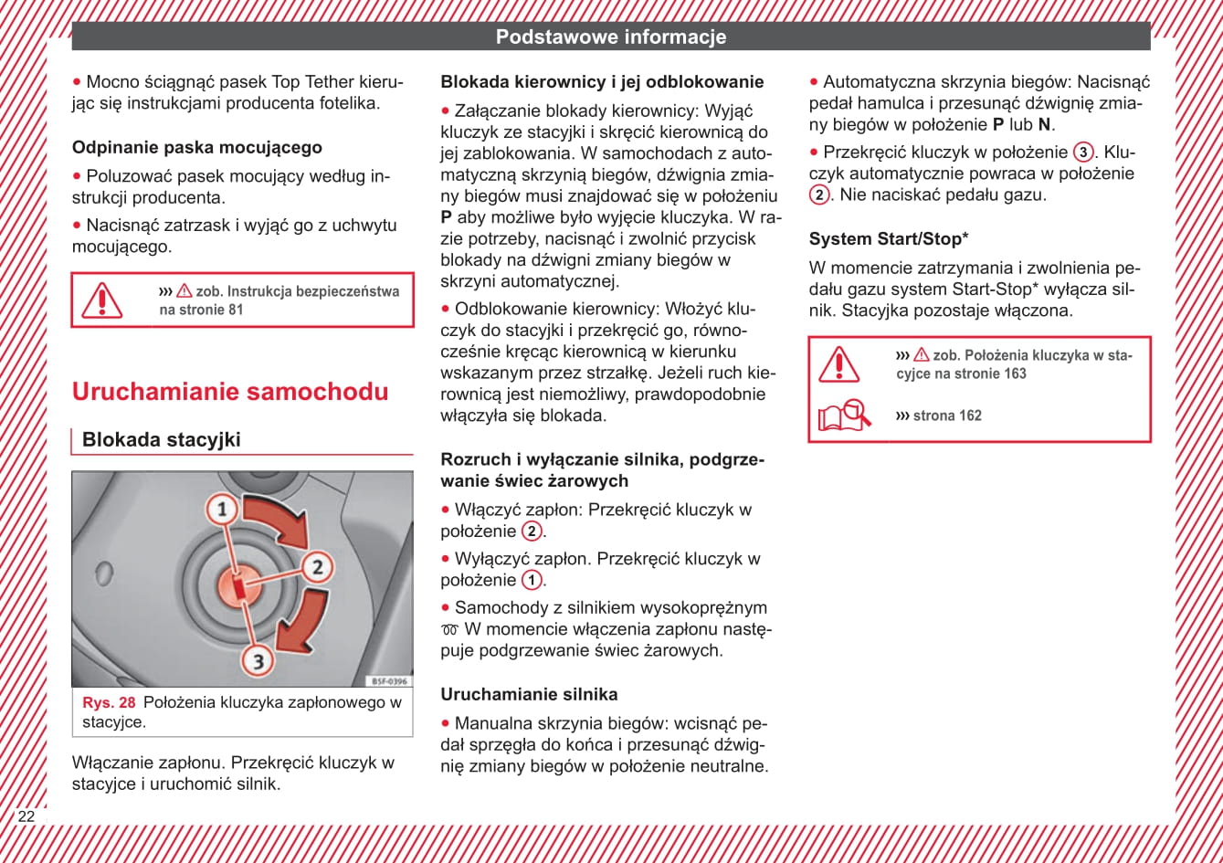 2016-2017 Seat Ibiza Owner's Manual | Polish