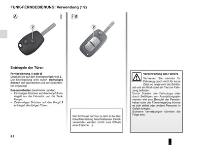 2012-2013 Renault Clio Owner's Manual | German