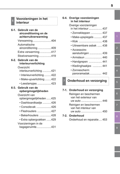 2017-2018 Toyota Auris Owner's Manual | Dutch