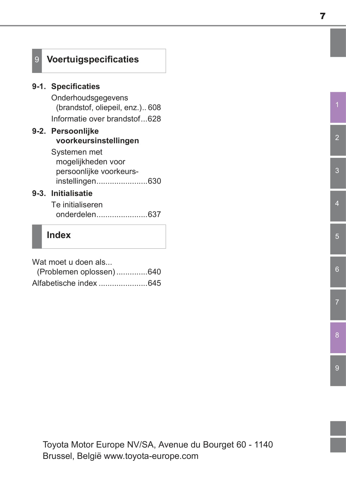 2017-2018 Toyota Auris Owner's Manual | Dutch