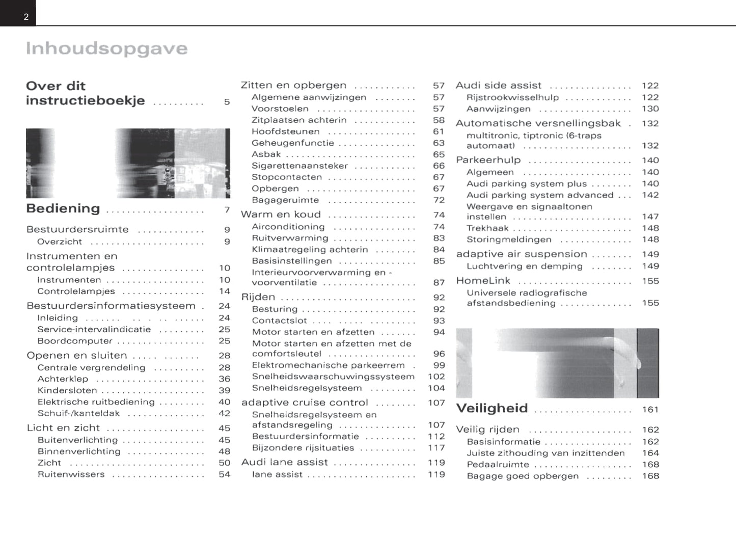 2007-2010 Audi A8 Owner's Manual | Dutch