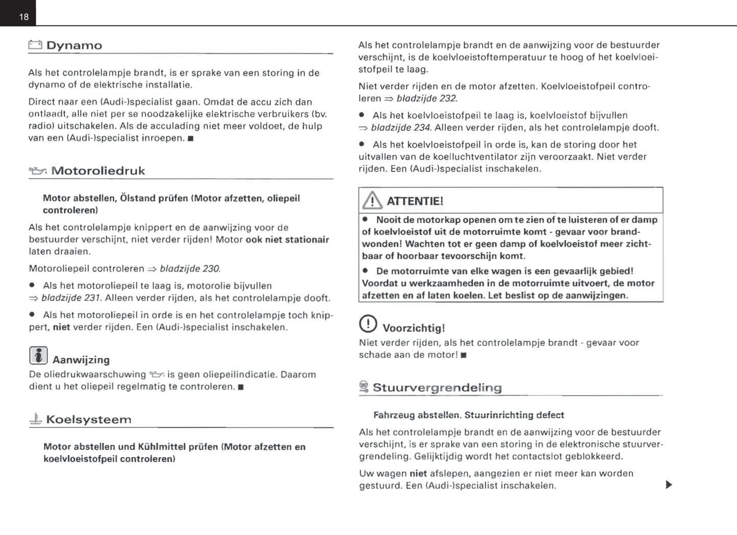 2007-2010 Audi A8 Owner's Manual | Dutch